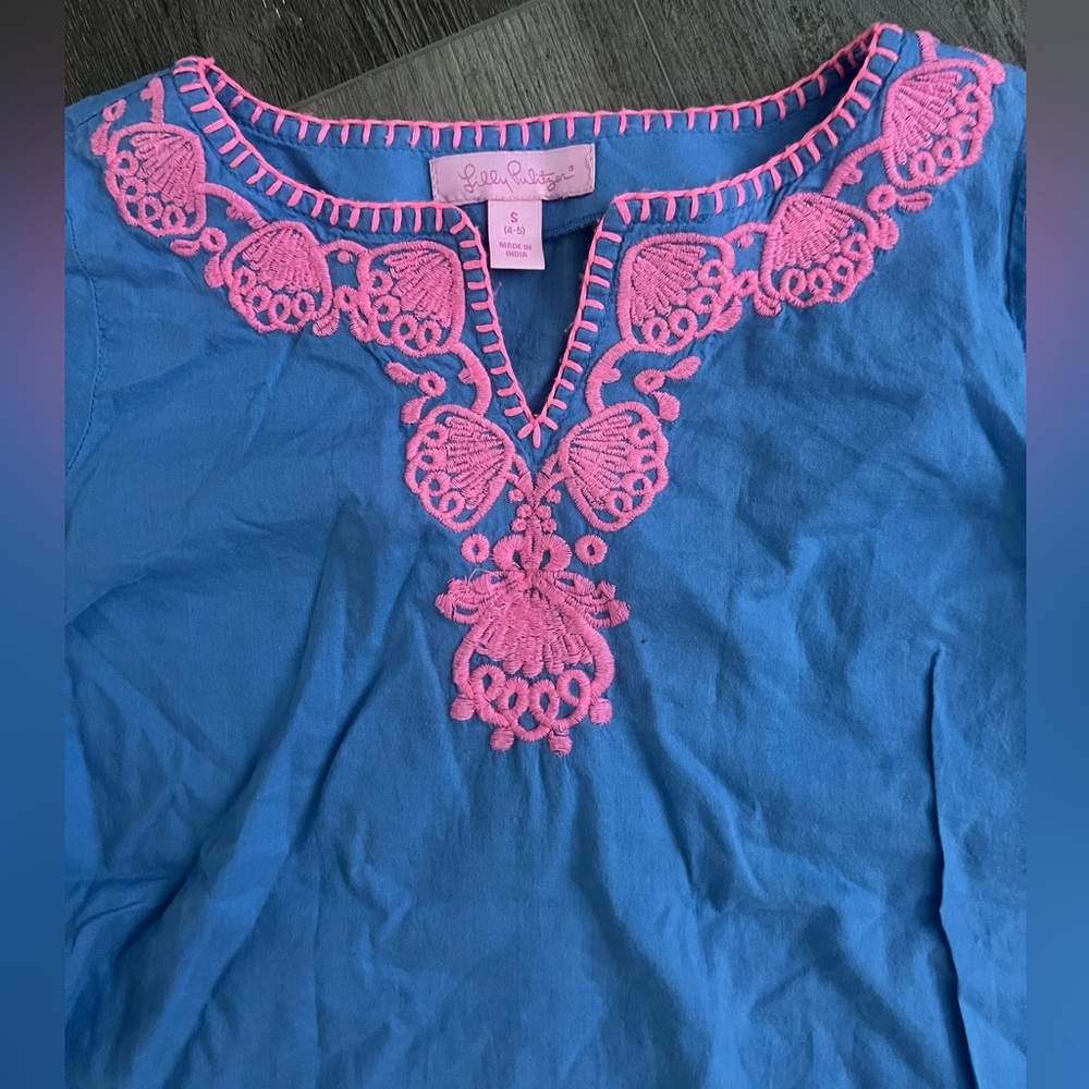 🎀 Girl’s Lilly Pulitzer Caftan Top or Cover Up - Size S (4/5T) 🎀